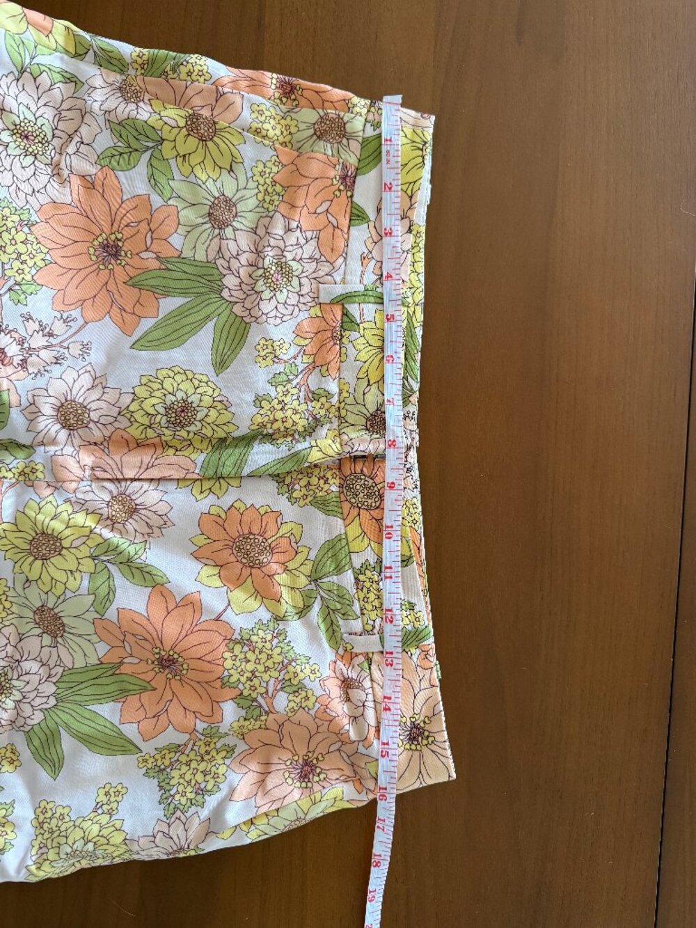 J. Crew Silk Wide-Leg Floral Trousers with Peach & Yellow Blooms - Picture 4 of 5